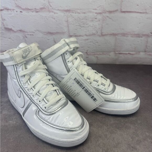 Nike Vandal Women’s White Silver High-Top Sneakers SAMPLE/PROTOTYPE 7 - Picture 3 of 10